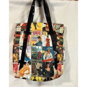 Elle Multicolor Collage Shoulder Bag